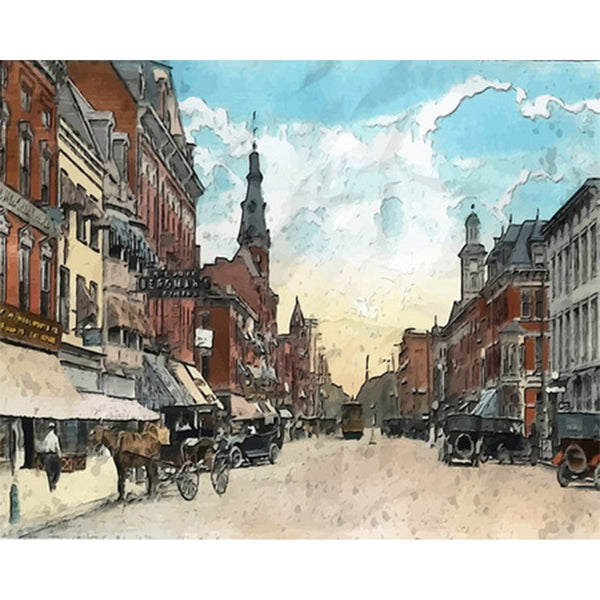 paint by numbers | 200 years ago | advanced cities landscapes | FiguredArt