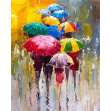 paint by numbers | Umbrellas | intermediate landscapes new arrivals | FiguredArt