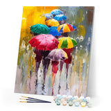 paint by numbers | Umbrellas | intermediate landscapes new arrivals | FiguredArt