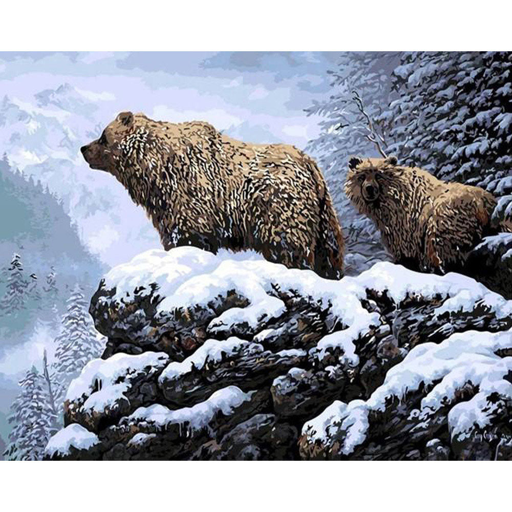 paint by numbers | Bears | advanced animals bears new arrivals | FiguredArt