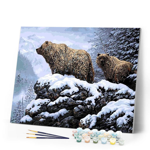 paint by numbers | Bears | advanced animals bears new arrivals | FiguredArt