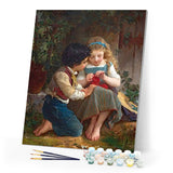 paint by numbers | Childhood Friends | advanced new arrivals portrait | FiguredArt