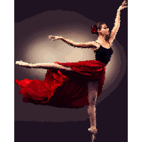paint by numbers | Ballerina with Sansha Pointe Shoes | dance intermediate new arrivals | FiguredArt