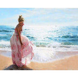 paint by numbers | Pretty Woman on the Beach | advanced landscapes new arrivals romance | FiguredArt