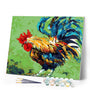 paint by numbers | Rooster | animals birds intermediate new arrivals | FiguredArt