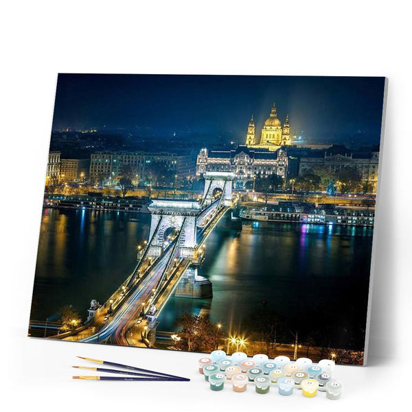 paint by numbers | Bridge | advanced cities landscapes | FiguredArt