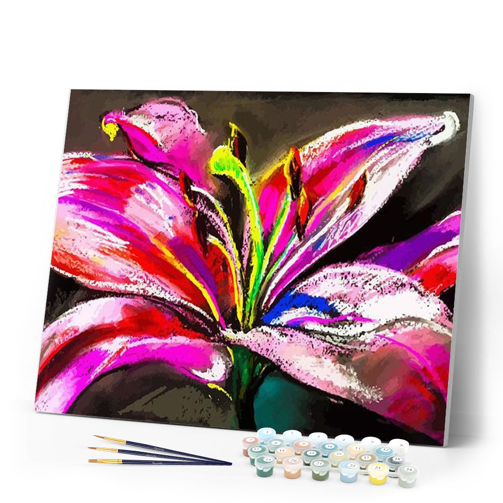 paint by numbers | Bright Flower | flowers intermediate new arrivals | FiguredArt