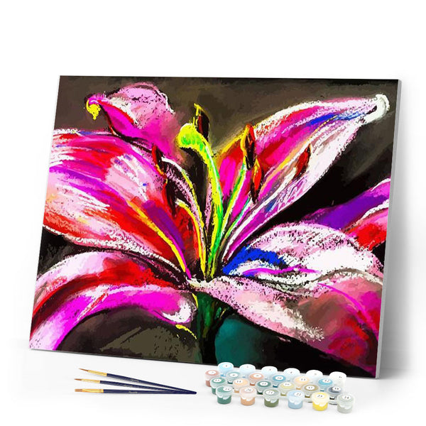 paint by numbers | Bright Flower | flowers intermediate new arrivals | FiguredArt
