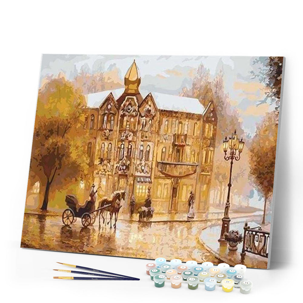 paint by numbers | Carriage Horse Ride | advanced cities | FiguredArt