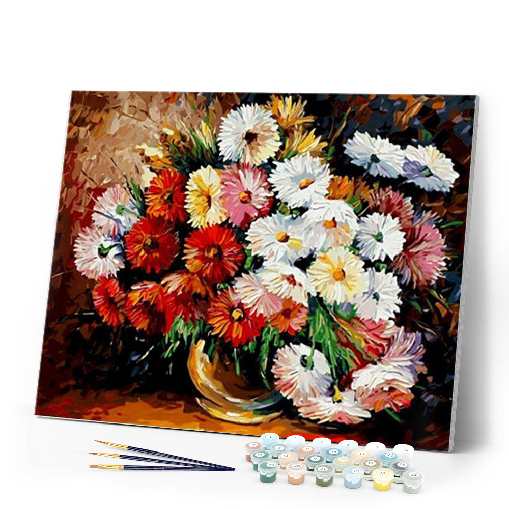 paint by numbers | bouquet of daisies | new arrivals flowers advanced | FiguredArt