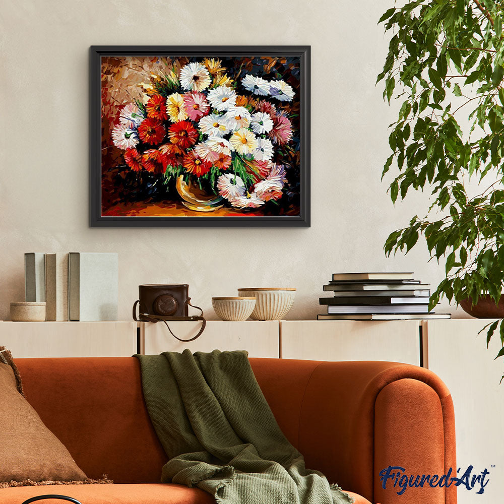 paint by numbers | bouquet of daisies | new arrivals flowers advanced | FiguredArt