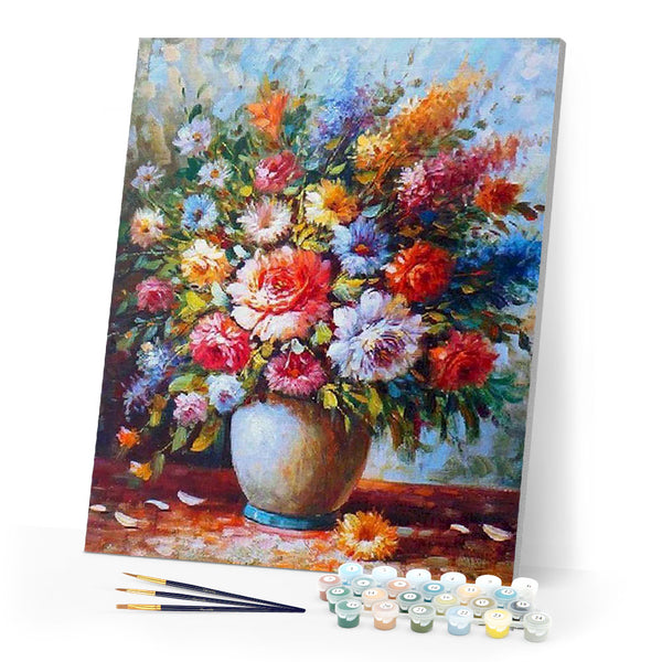 paint by numbers | beautiful bouquet of flowers | new arrivals flowers advanced | FiguredArt