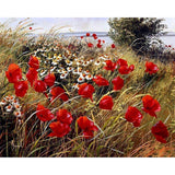 paint by numbers | wild flowers in the countryside | new arrivals landscapes flowers advanced | FiguredArt