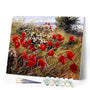 paint by numbers | wild flowers in the countryside | new arrivals landscapes flowers advanced | FiguredArt