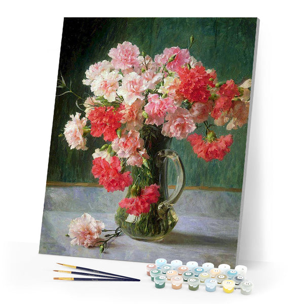 paint by numbers | carnation bouquet | new arrivals flowers advanced | FiguredArt