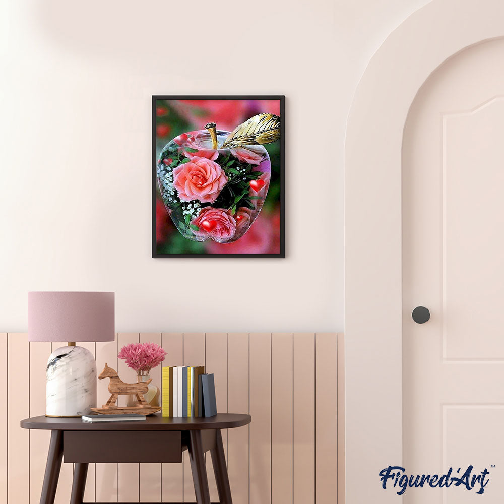 paint by numbers | candy apple and roses | new arrivals flowers intermediate | FiguredArt