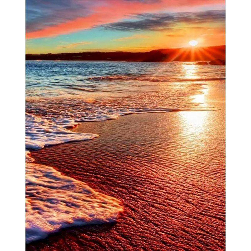 paint by numbers | sea foam | new arrivals landscapes advanced | FiguredArt