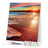 paint by numbers | sea foam | new arrivals landscapes advanced | FiguredArt