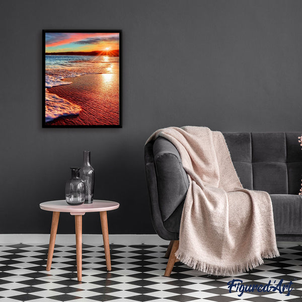 paint by numbers | sea foam | new arrivals landscapes advanced | FiguredArt