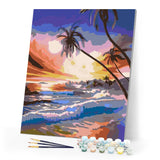 paint by numbers | storm on the beach | new arrivals landscapes easy | FiguredArt