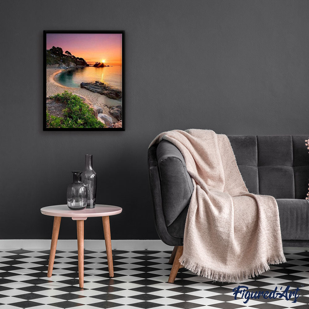 paint by numbers | quiet beach at dusk | new arrivals landscapes advanced | FiguredArt