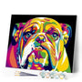 paint by numbers | Bulldog Pop Art | animals beginners dogs easy Pop Art | FiguredArt