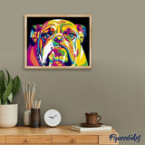 paint by numbers | Bulldog Pop Art | animals beginners dogs easy Pop Art | FiguredArt