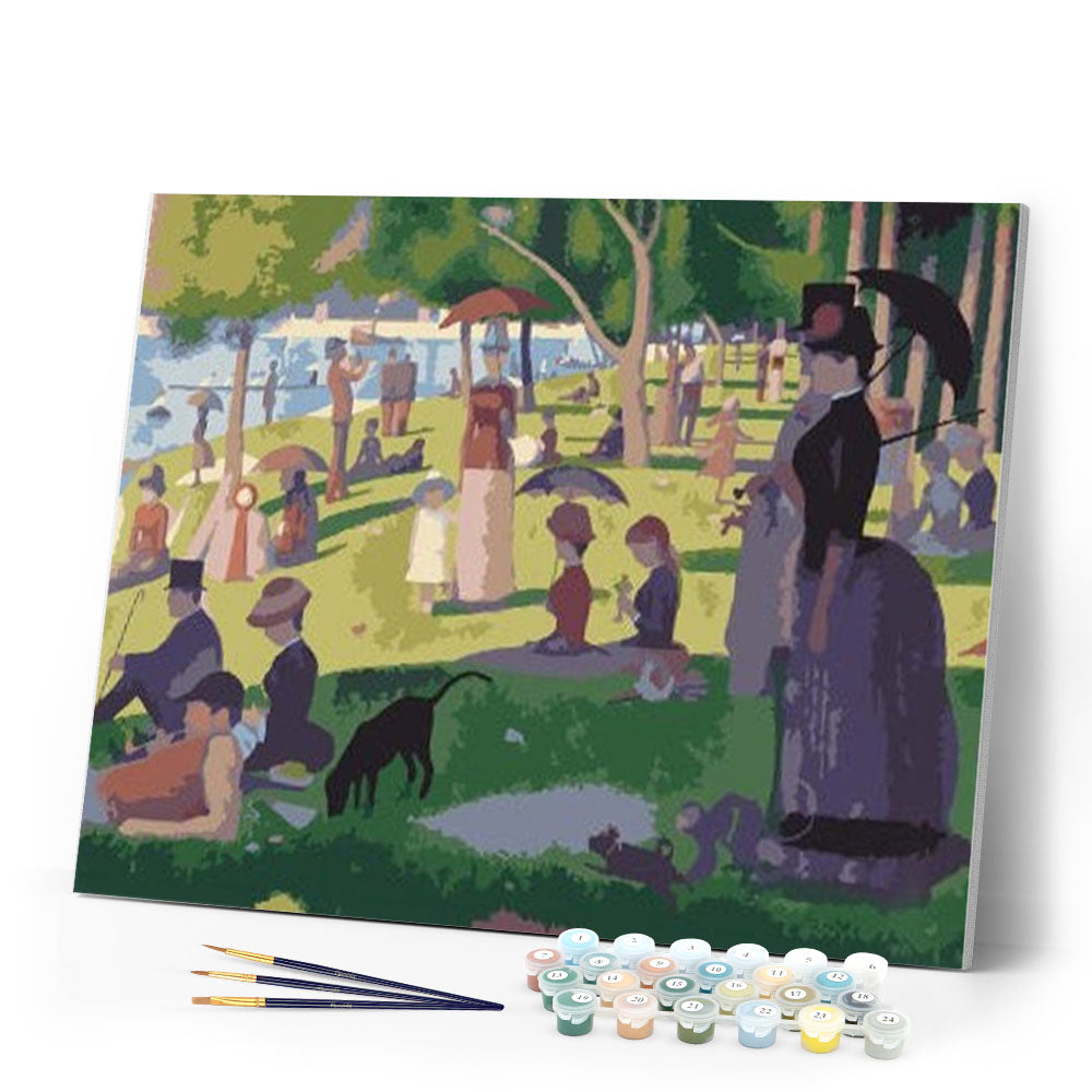 paint by numbers | georges seurat a sunday afternoon on the island of la grande jatte | new arrivals reproduction landscapes easy | FiguredArt