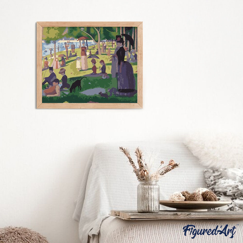 paint by numbers | georges seurat a sunday afternoon on the island of la grande jatte | new arrivals reproduction landscapes easy | FiguredArt