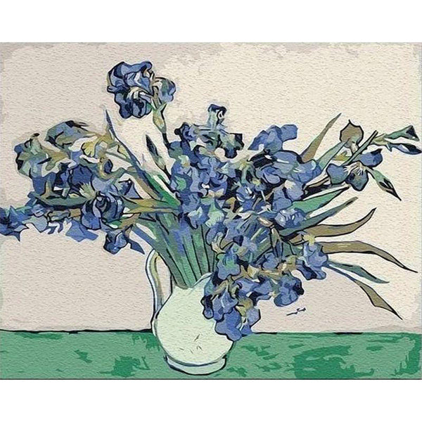 paint by numbers | van gogh iris no 2 | new arrivals reproduction flowers van gogh advanced | FiguredArt
