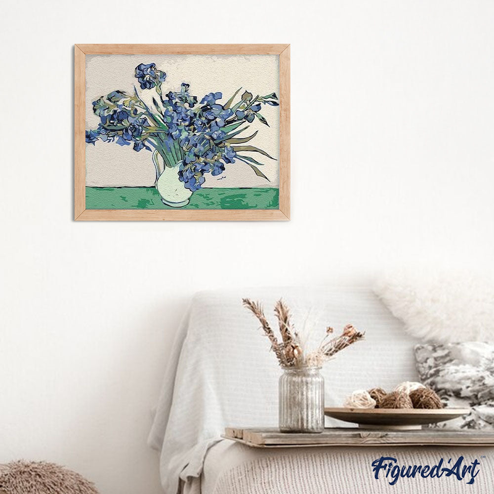 paint by numbers | van gogh iris no 2 | new arrivals reproduction flowers van gogh advanced | FiguredArt