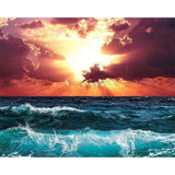 paint by numbers | waves and beautiful sky | new arrivals landscapes intermediate | FiguredArt