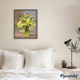 paint by numbers | bouquet of yellow flowers | new arrivals flowers intermediate | FiguredArt