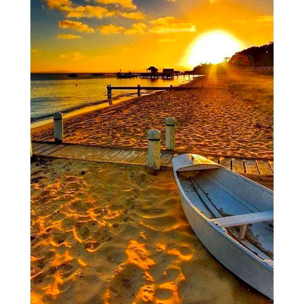 paint by numbers | beach at dusk | new arrivals landscapes advanced | FiguredArt