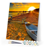 paint by numbers | beach at dusk | new arrivals landscapes advanced | FiguredArt