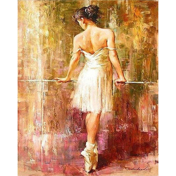 paint by numbers | Ballerina preparing | advanced romance | FiguredArt