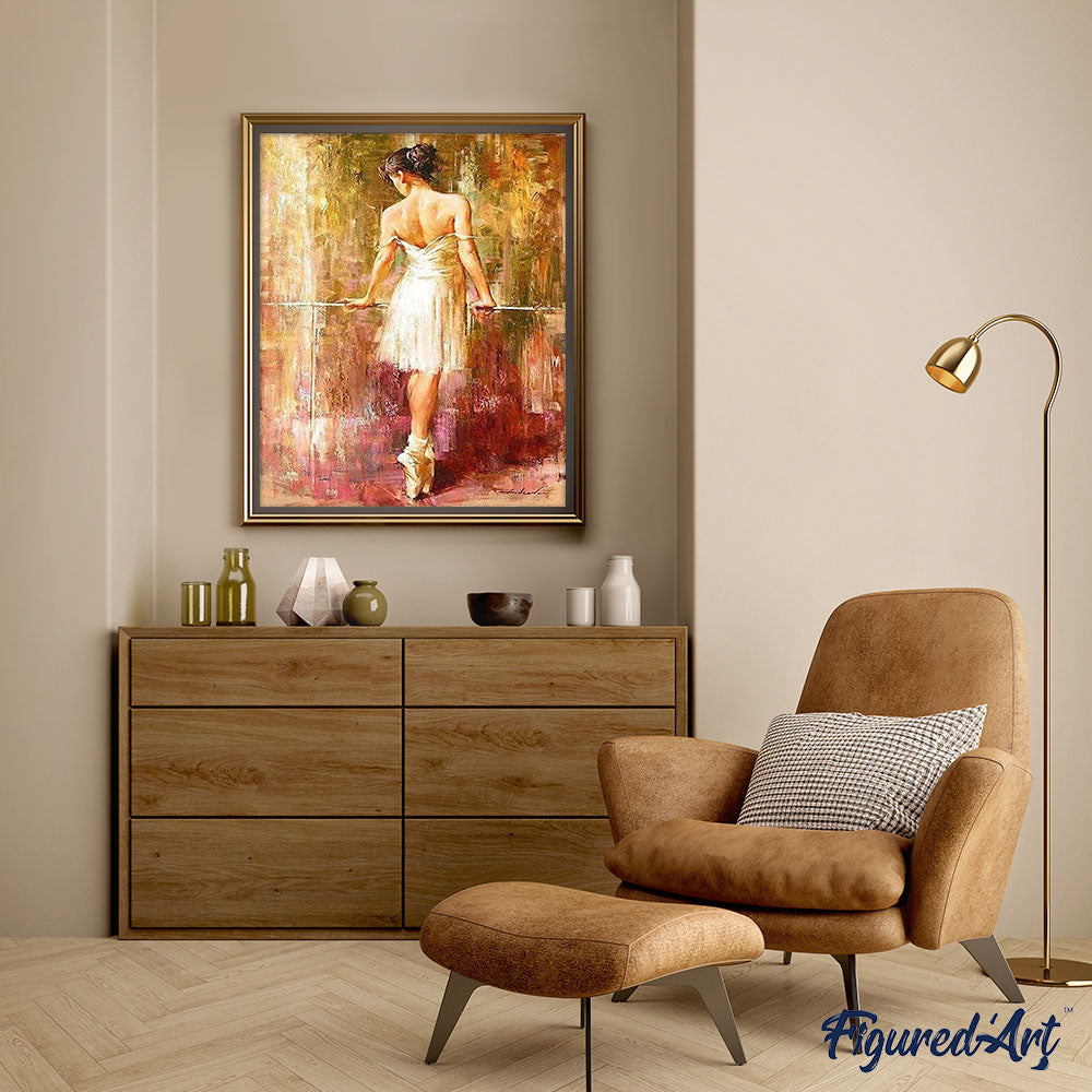 paint by numbers | Ballerina preparing | advanced romance | FiguredArt
