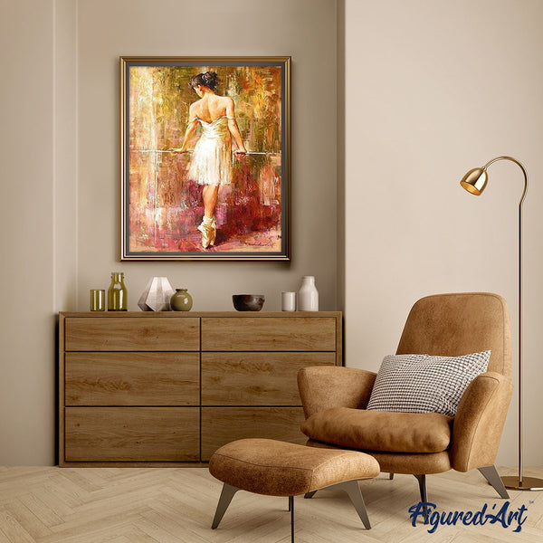 paint by numbers | Ballerina preparing | advanced romance | FiguredArt