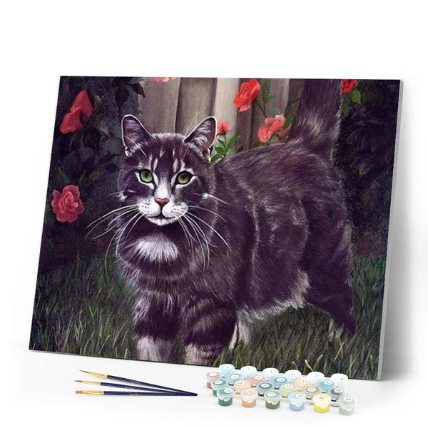 paint by numbers | Black Cat | advanced animals cats | FiguredArt