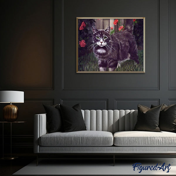 paint by numbers | Black Cat | advanced animals cats | FiguredArt
