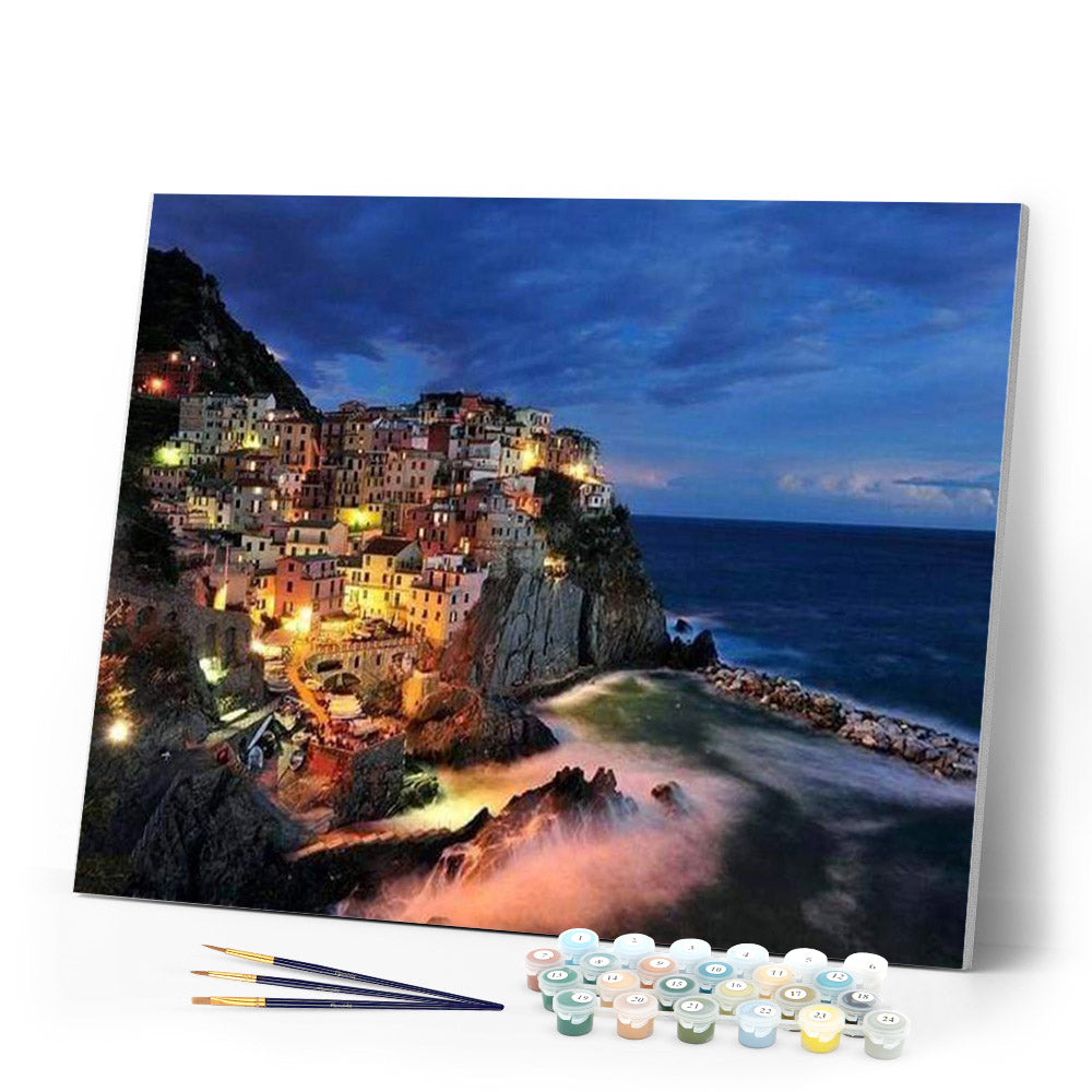 paint by numbers | Village and Seaside | advanced cities | FiguredArt