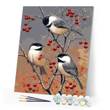 paint by numbers | Birds and Fruit Tree | animals birds easy | FiguredArt
