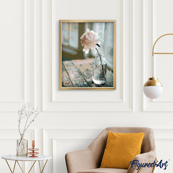 paint by numbers | White Flower | easy flowers | FiguredArt