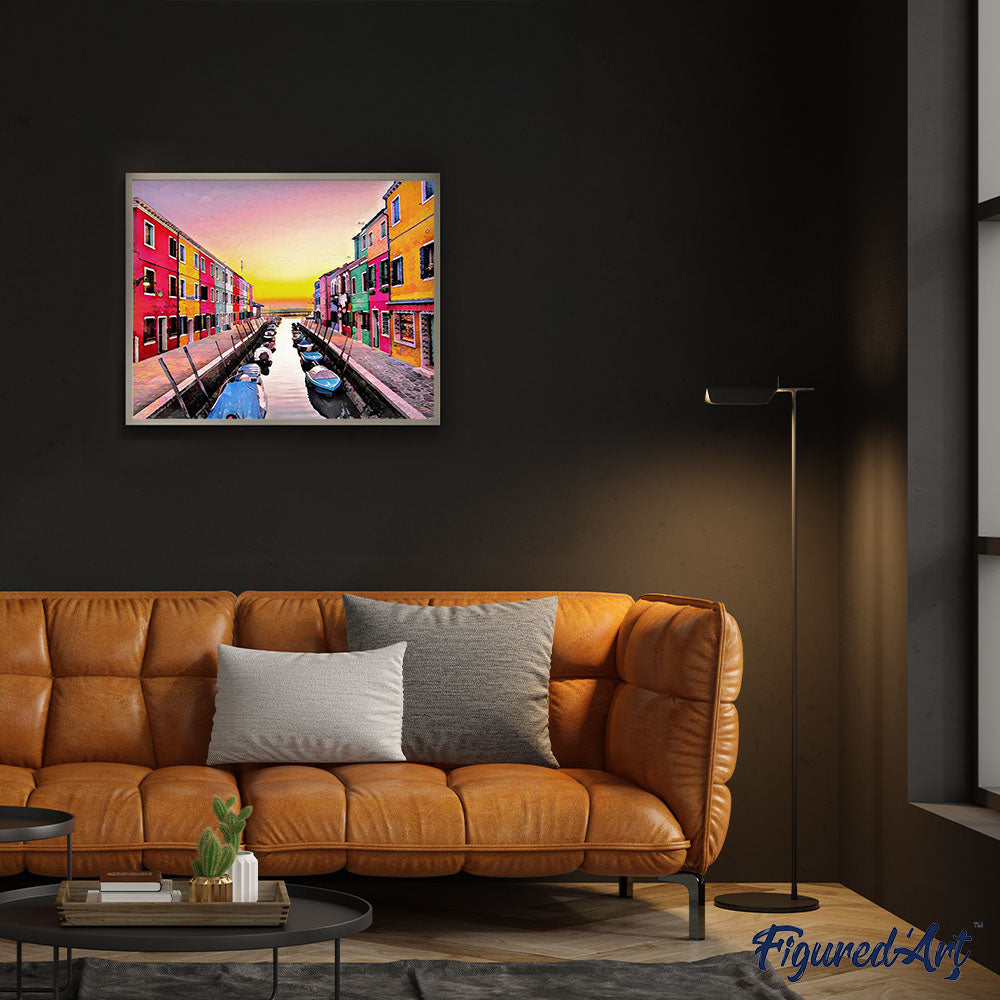 Paint by numbers | Burano in Italy | intermediate cities | Figured'Art