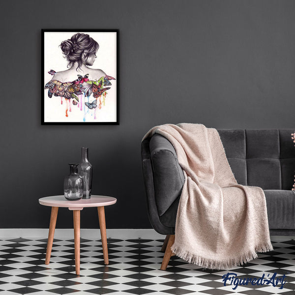 Paint by numbers | Butterfly back | animals easy butterflies | Figured'Art