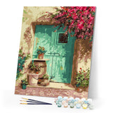 paint by numbers | green door | new arrivals landscapes intermediate | FiguredArt