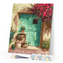 paint by numbers | green door | new arrivals landscapes intermediate | FiguredArt
