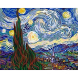 paint by numbers | Van Gogh Starry Night | advanced famous paintings van gogh | FiguredArt