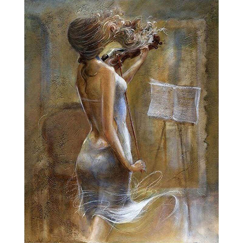 Paint by numbers | Beautiful Violinist | advanced music nude | Figured'Art