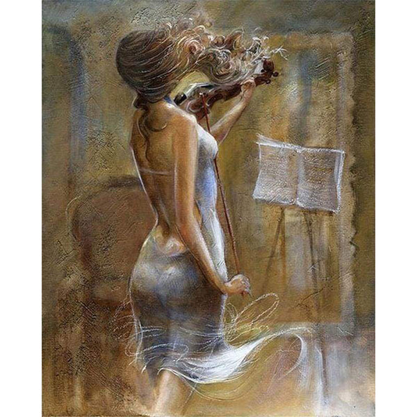 Paint by numbers | Beautiful Violinist | advanced music nude | Figured'Art